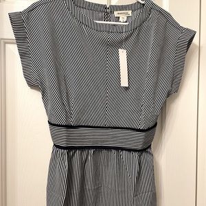 EVERYTHING MUST GO! NWT Monteau Blue and White stripped blouse
